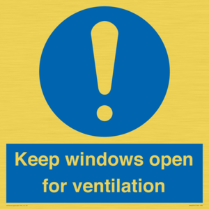 Keep windows open for ventilation
